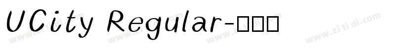 UCity Regular字体转换 UCity Regular字体转换